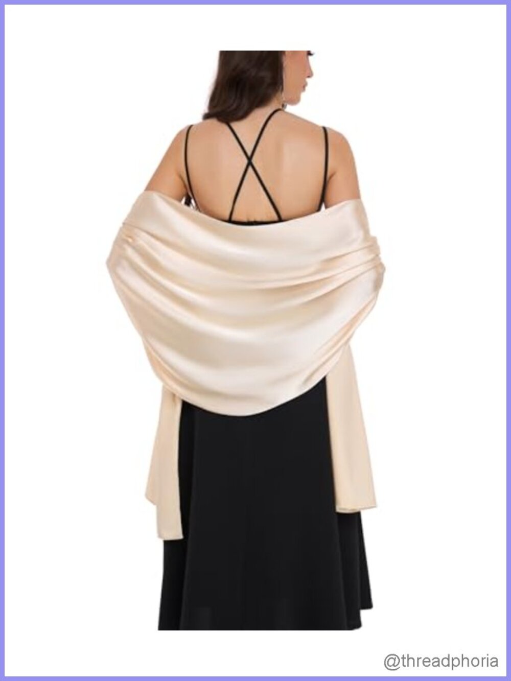 Satin Shawl Wrap Wedding Bridal Scarf Formal Evening Cover Up
